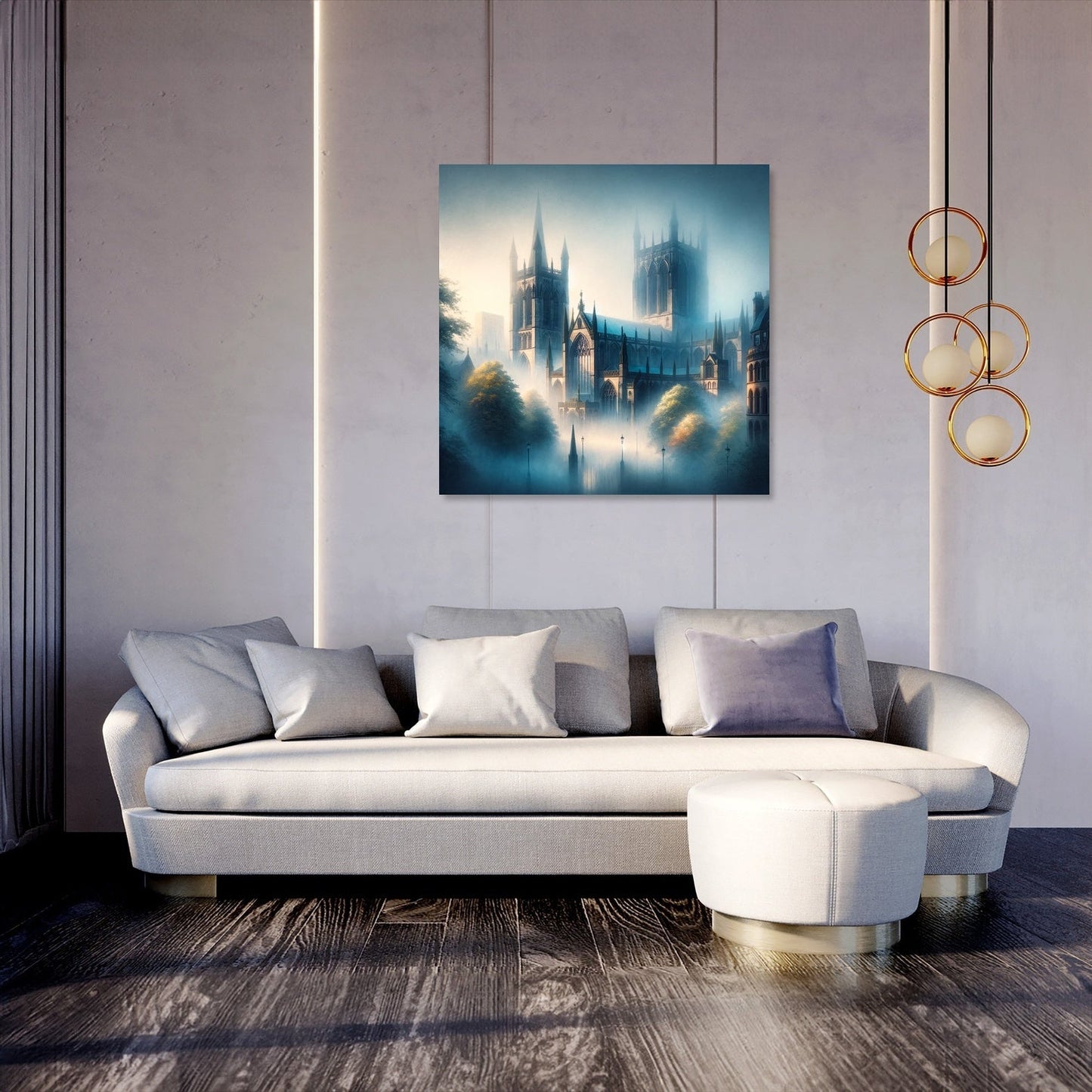 Manchester Cathedral Dawn Canvas
