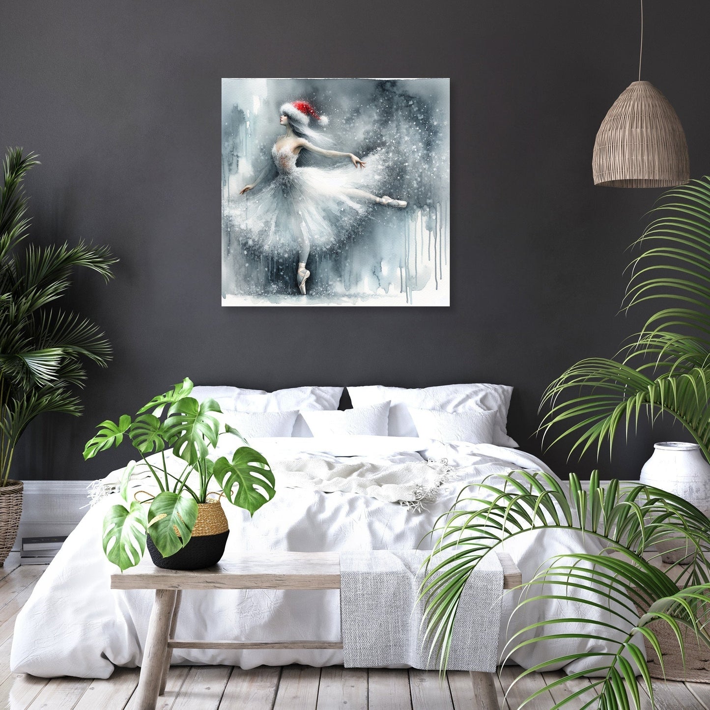 Ballerina's Winter Solitude Canvas