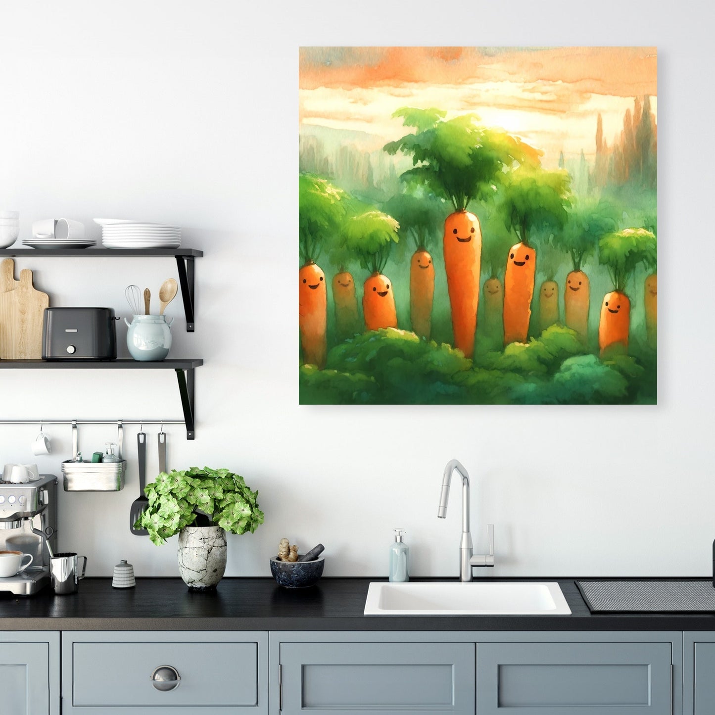 Carrot Symphony Canvas