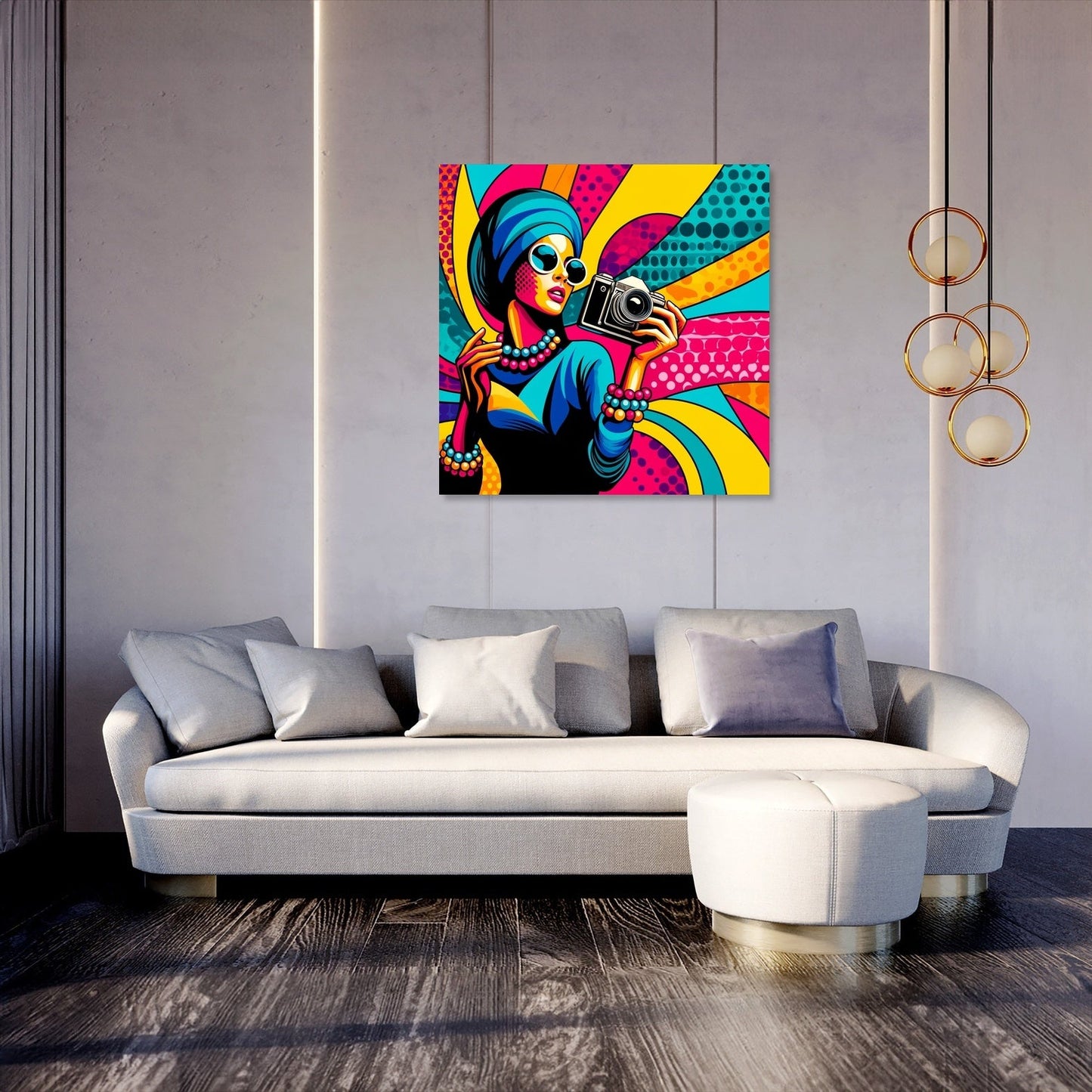 Radiant Retro Canvas
