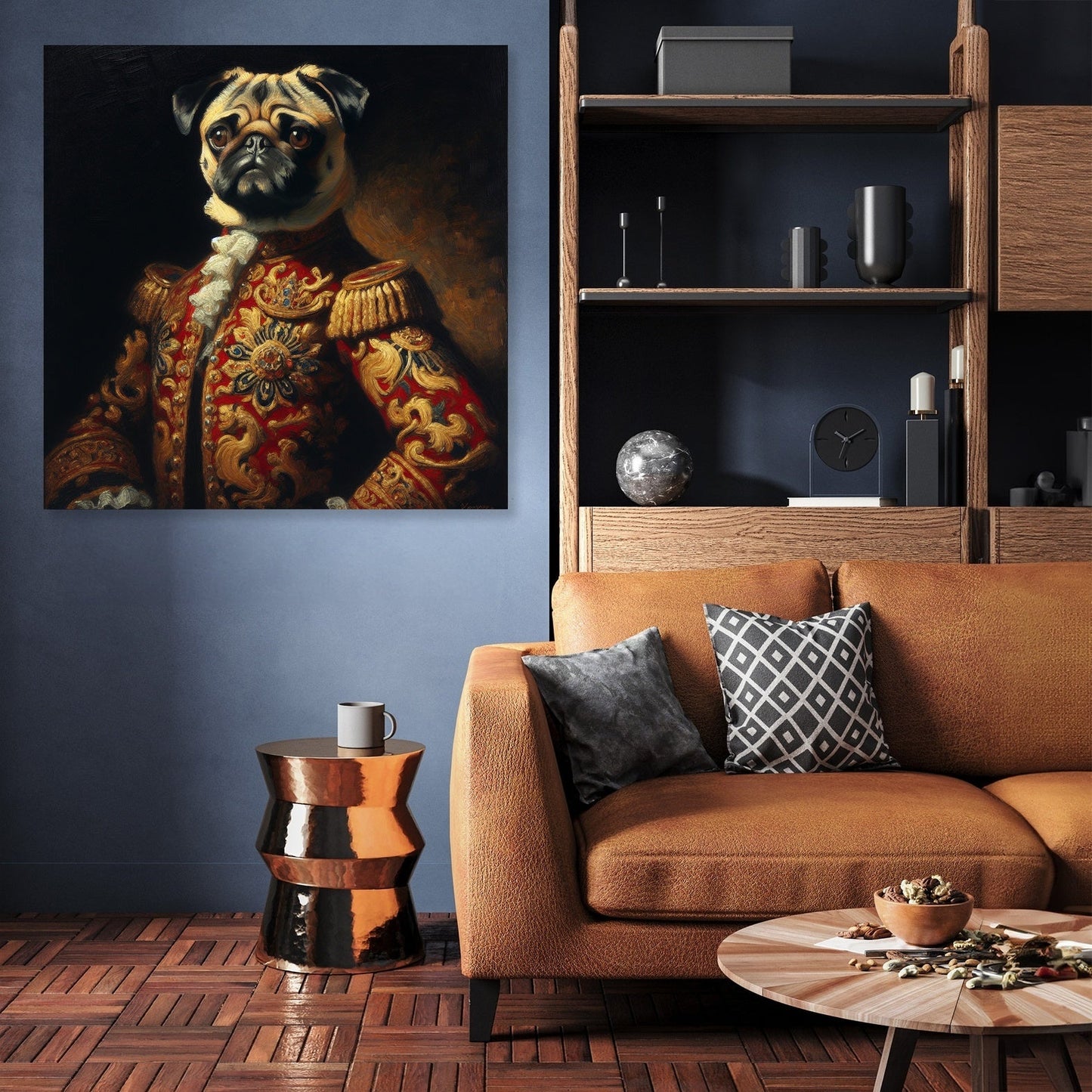 Regal Pug Monarch Canvas