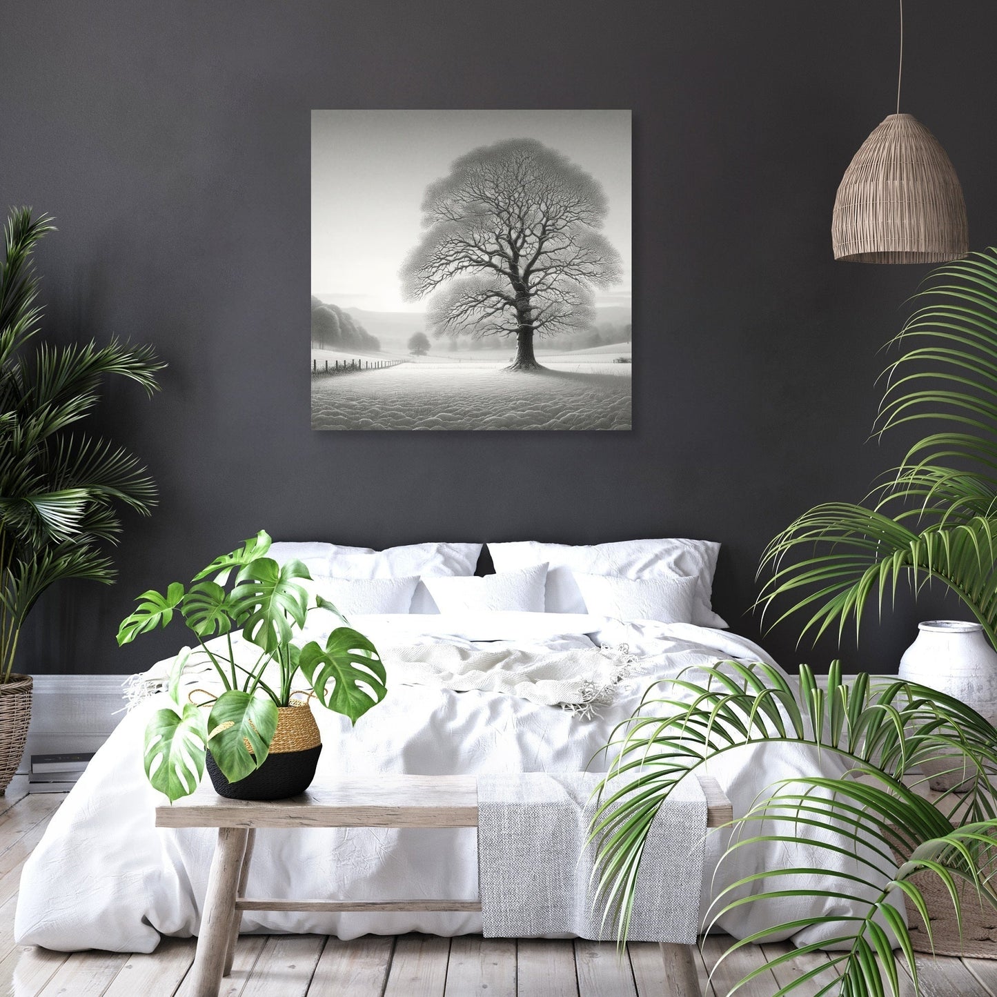 A Silent Winter Morning Canvas
