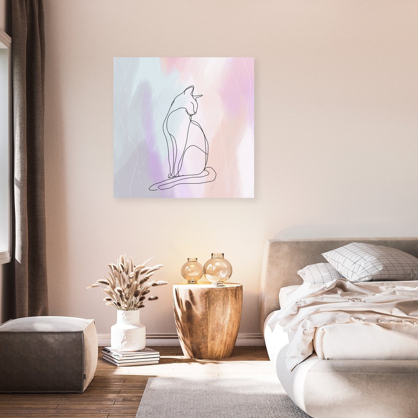 Serene Feline Canvas