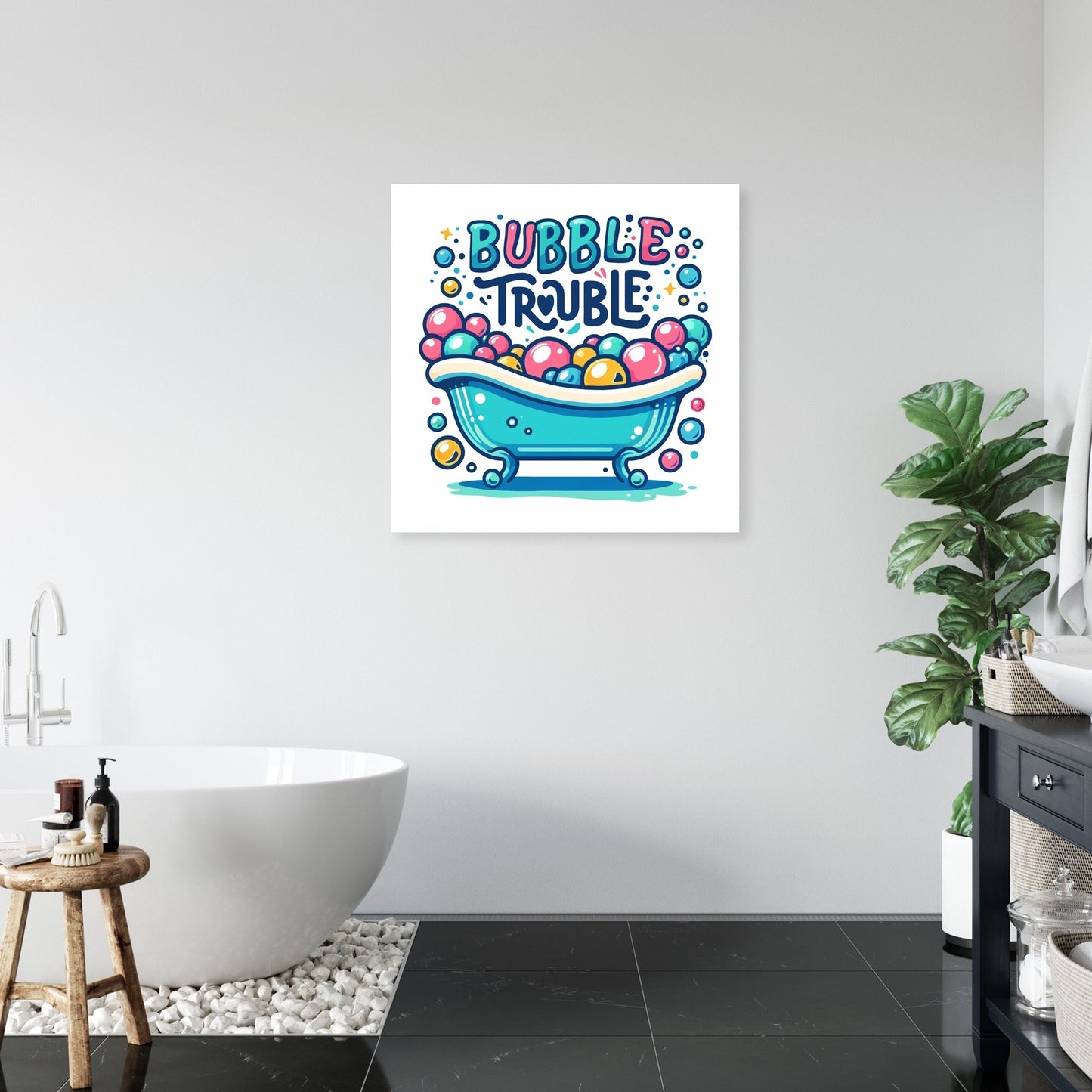 Bubble Trouble Bliss Canvas