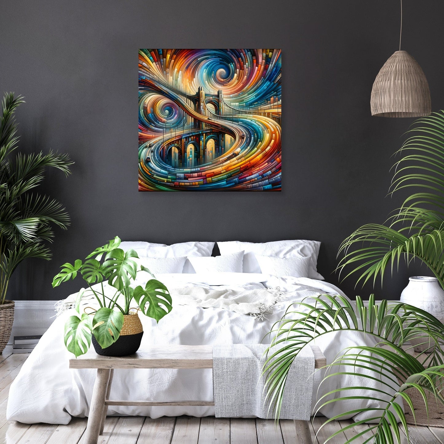 Timeless Bridge Spectrum Canvas
