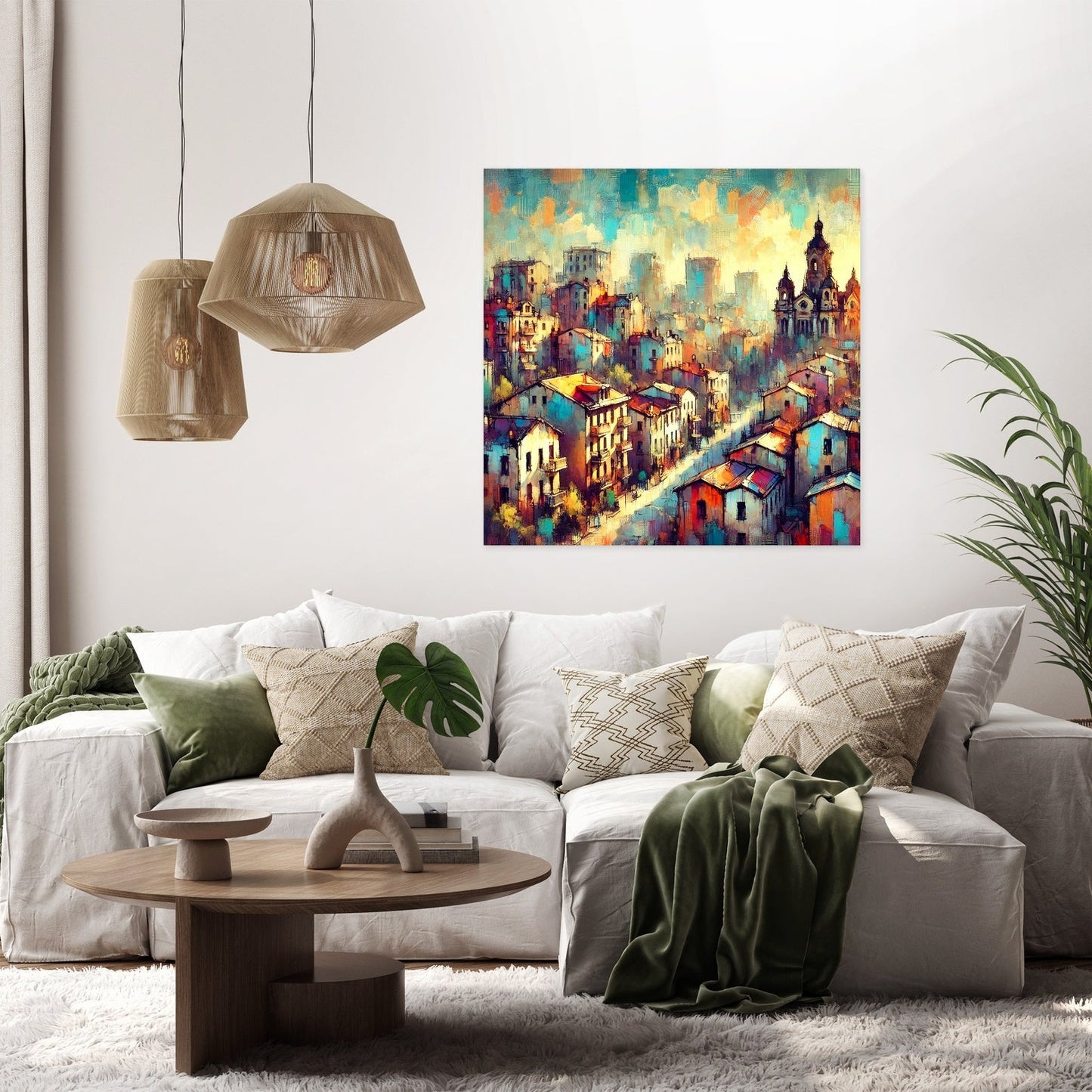 Sunrise Cityscape Canvas