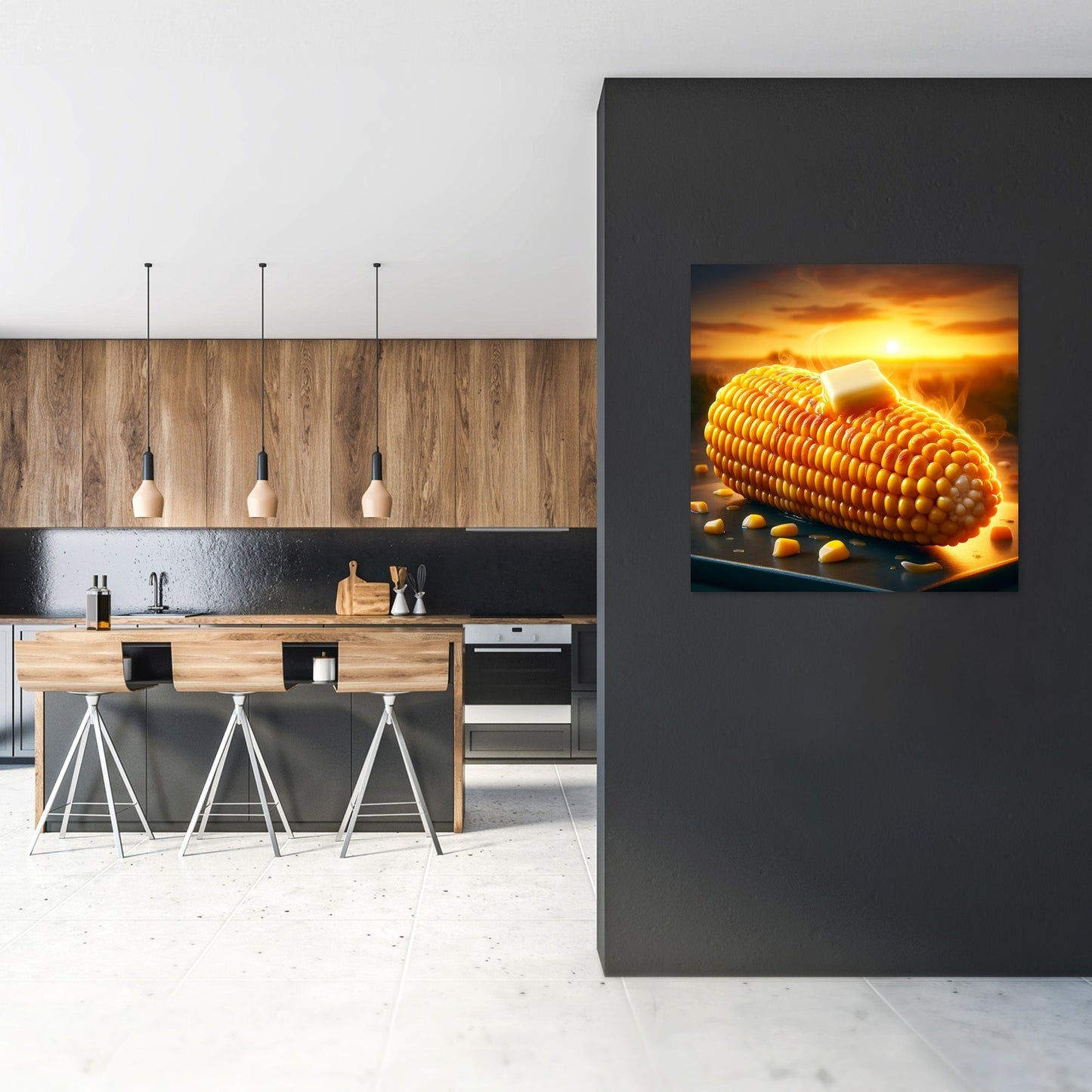 Sunset Grilled Corn Canvas