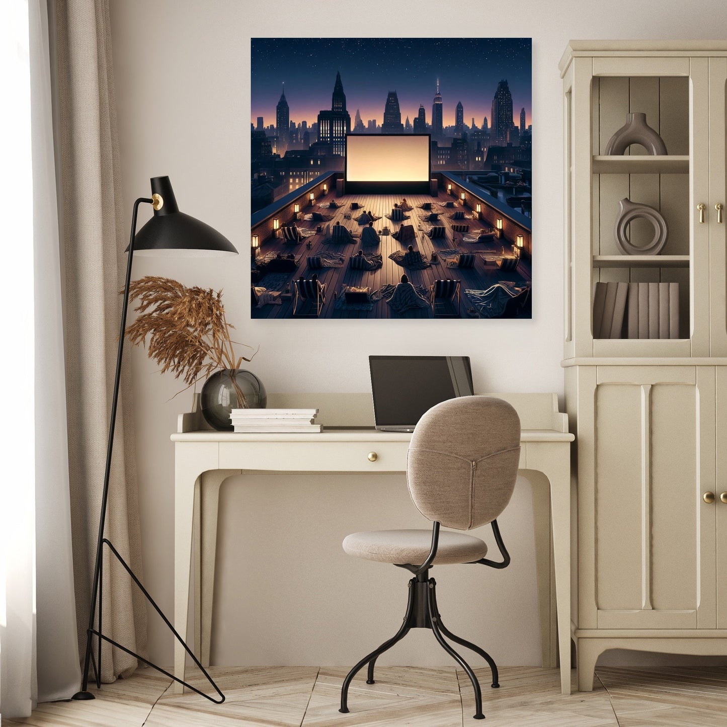 Rooftop Cinema Summer Nights Canvas