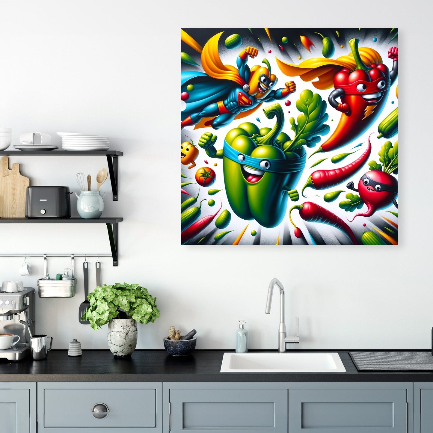 Veggie Villains and Heroes Canvas