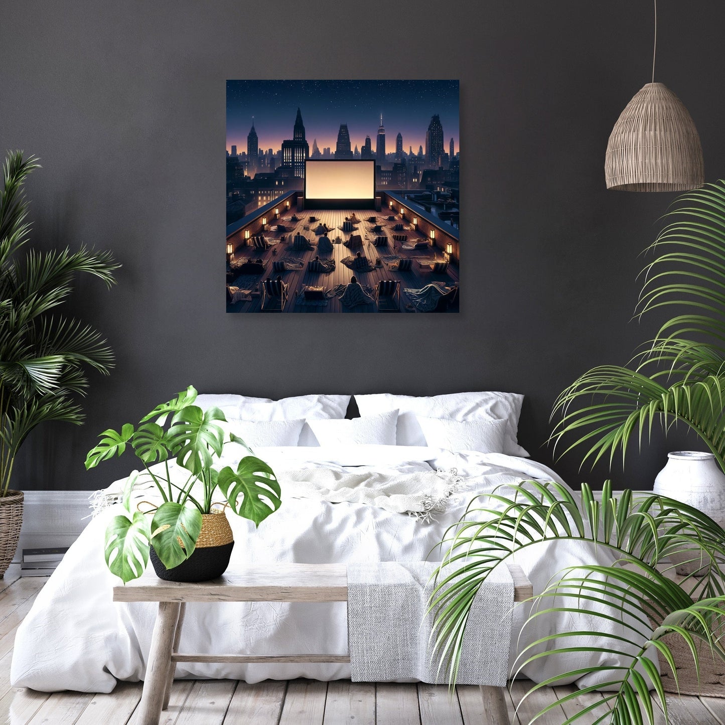Rooftop Cinema Summer Nights Canvas