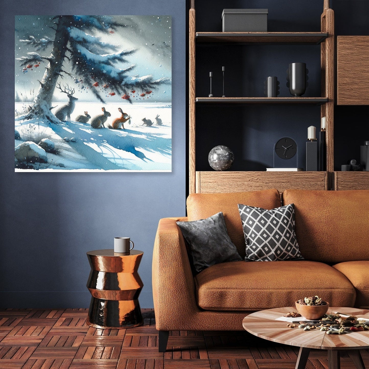 Winter's Embrace Festivity Canvas