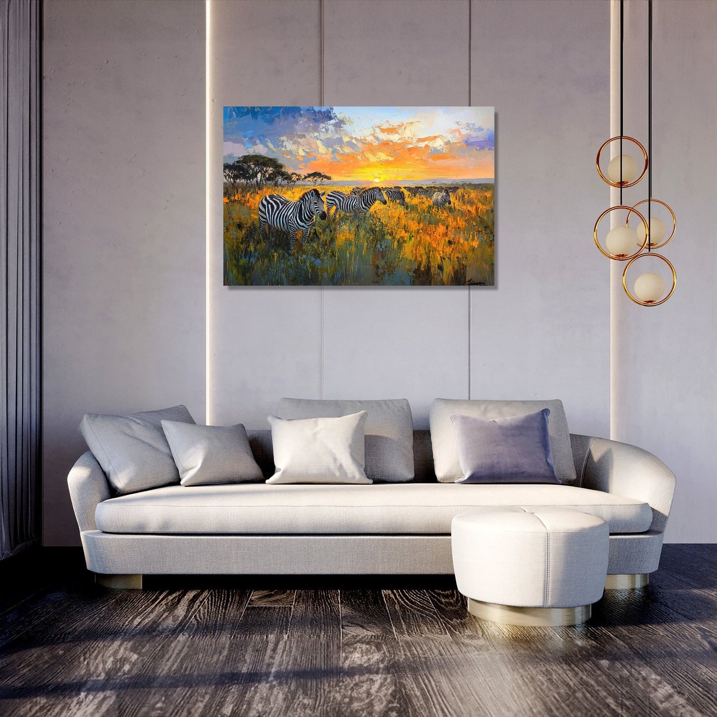 Sunset Stripes Canvas
