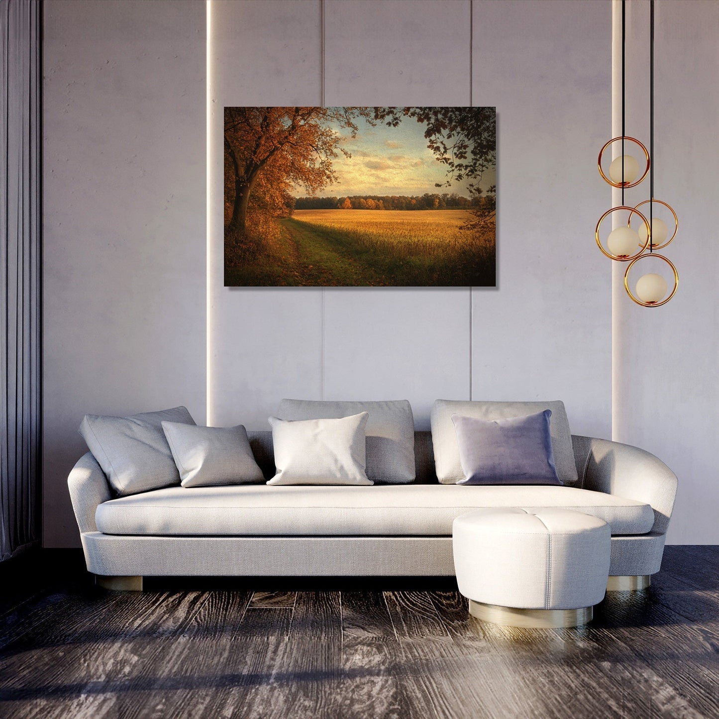 Golden Autumn Dusk Canvas