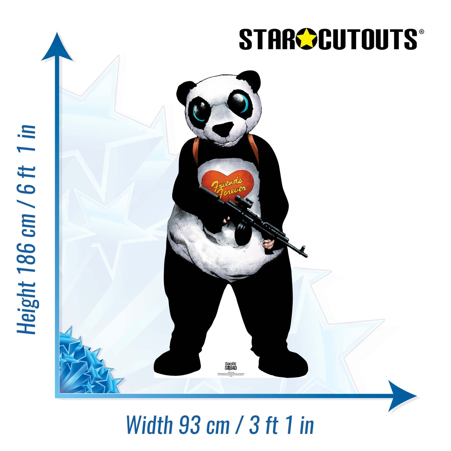 SC897 Panda (Suicide Squad) Cardboard Cut Out Height 186cm