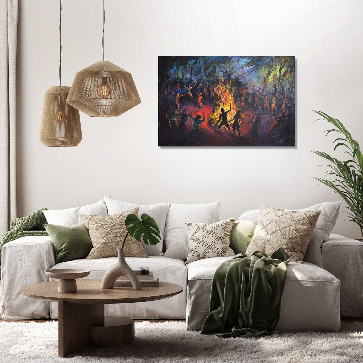 Bealtaine Bonfire Canvas