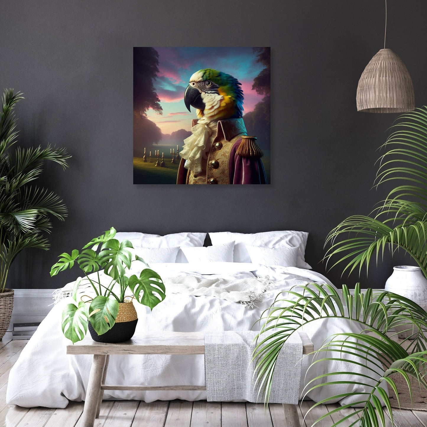 Regal Parrot Majesty Canvas