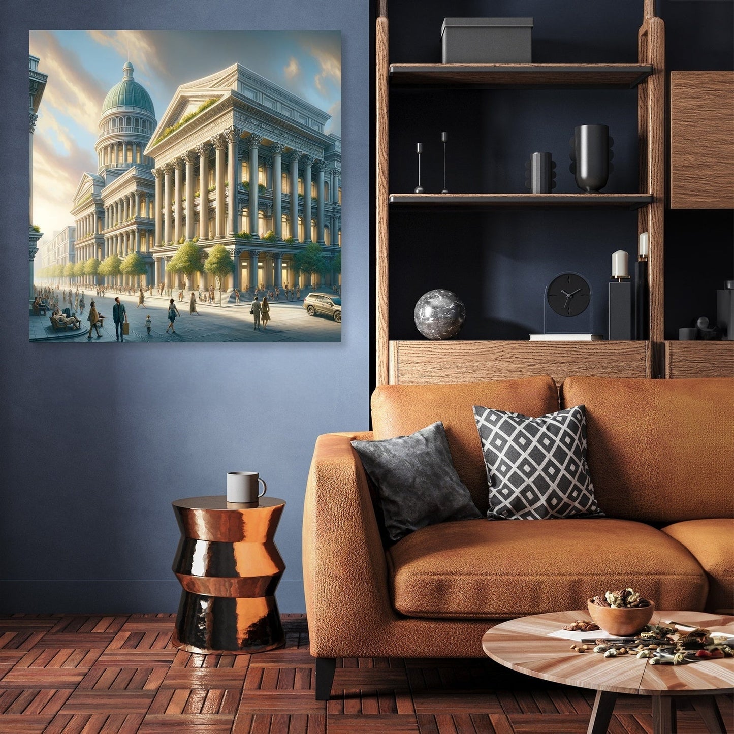 Neo-Neoclassical Square Canvas