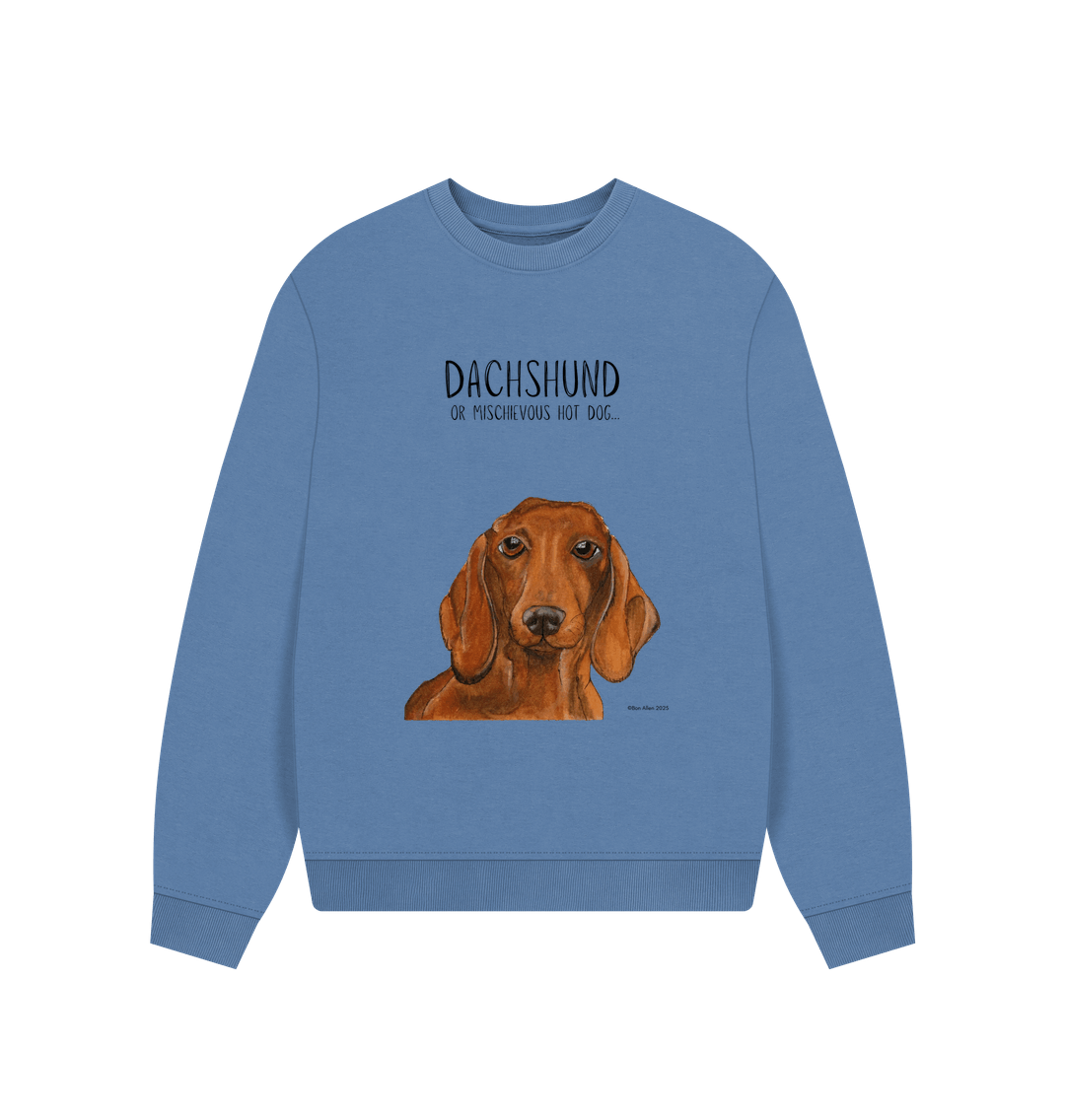 Comfy, Cozy, & Cute: The Dachshund Oversized Sweatshirt"