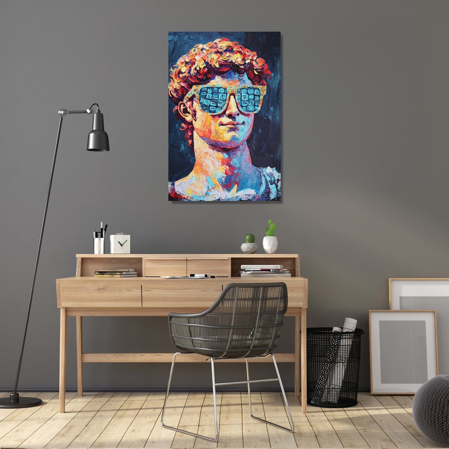 David Emoji Mosaic Canvas