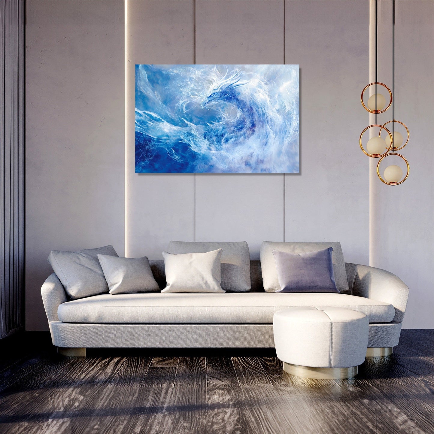 Frostbound Guardian Canvas
