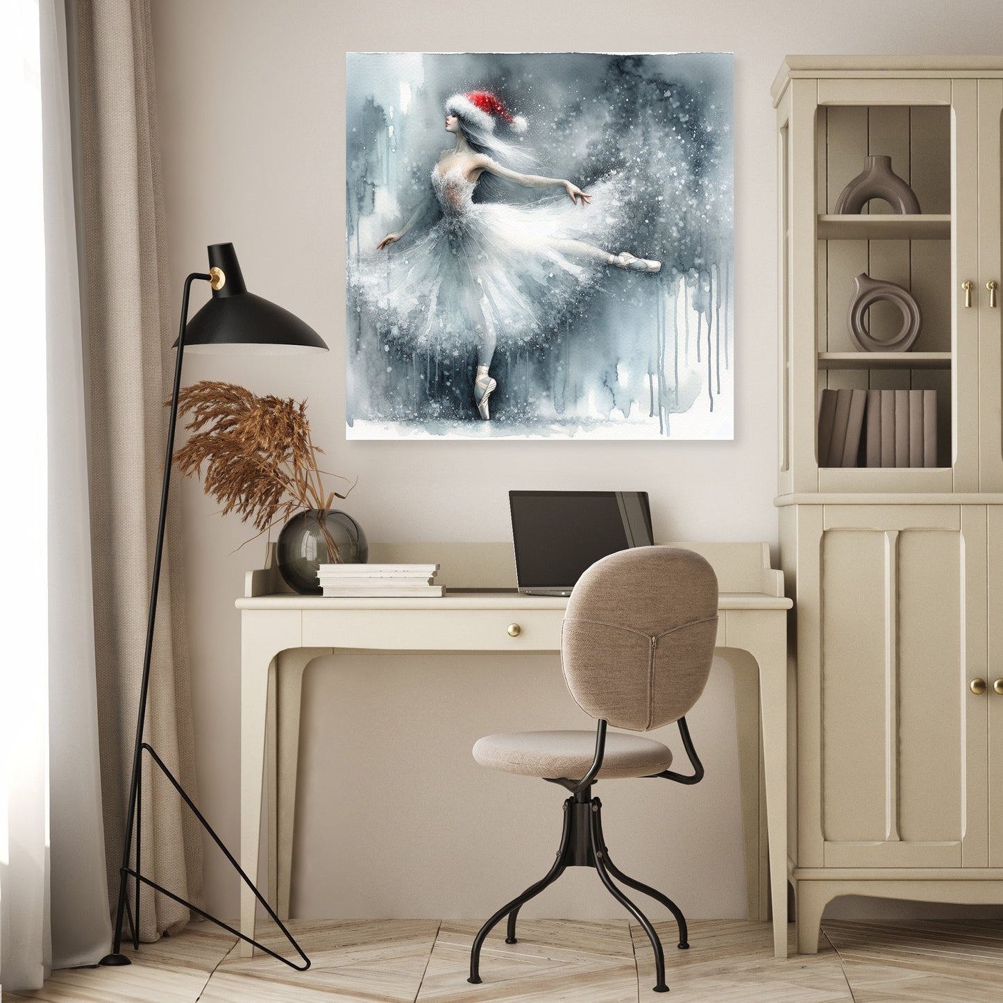 Ballerina's Winter Solitude Canvas