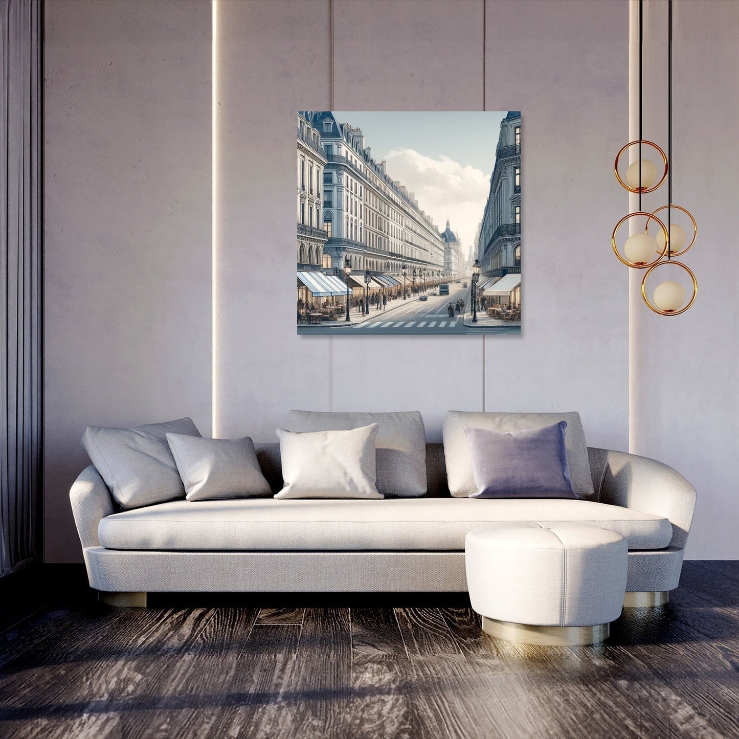 Rue de Rivoli Paris Canvas
