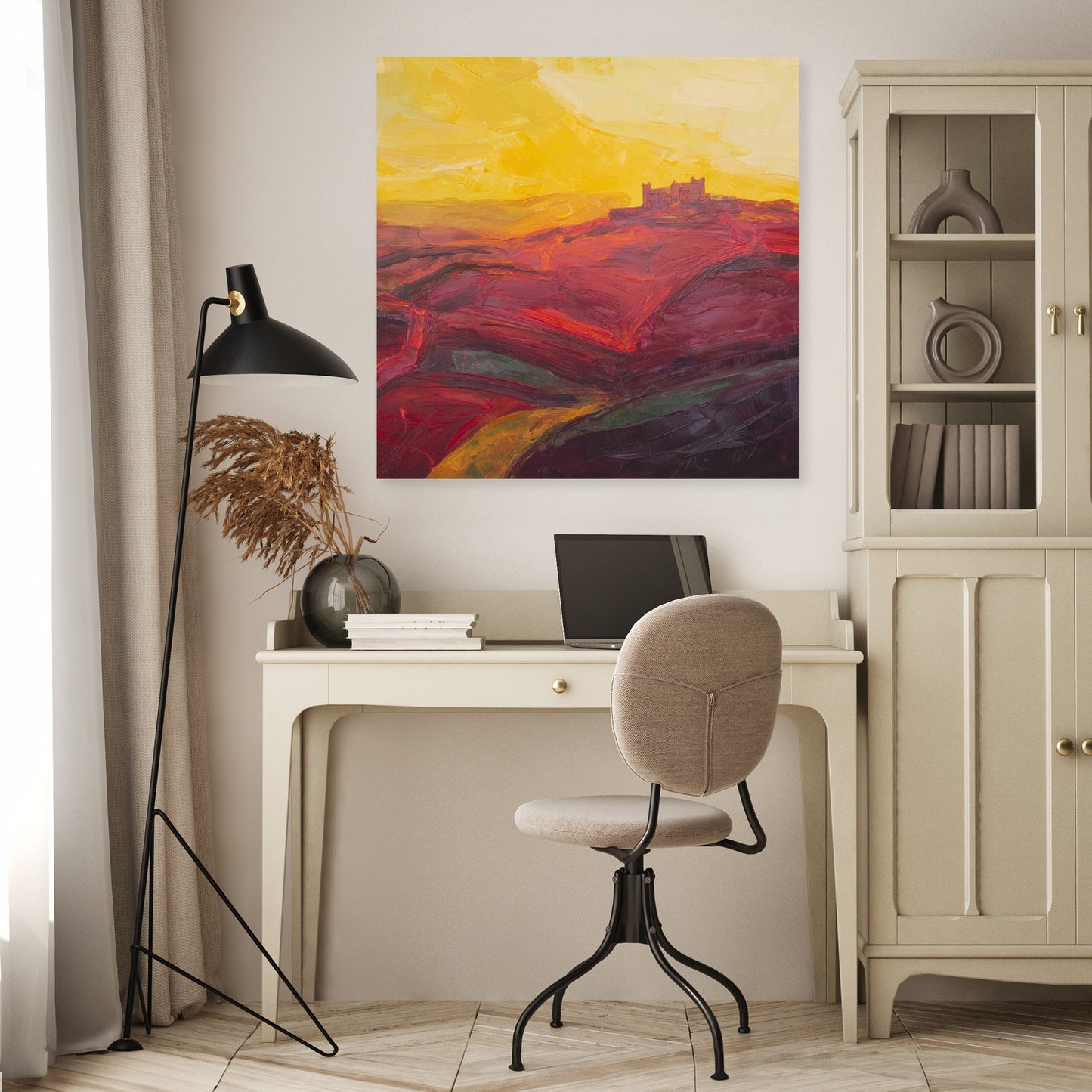 Yorkshire Castle Sunset Canvas
