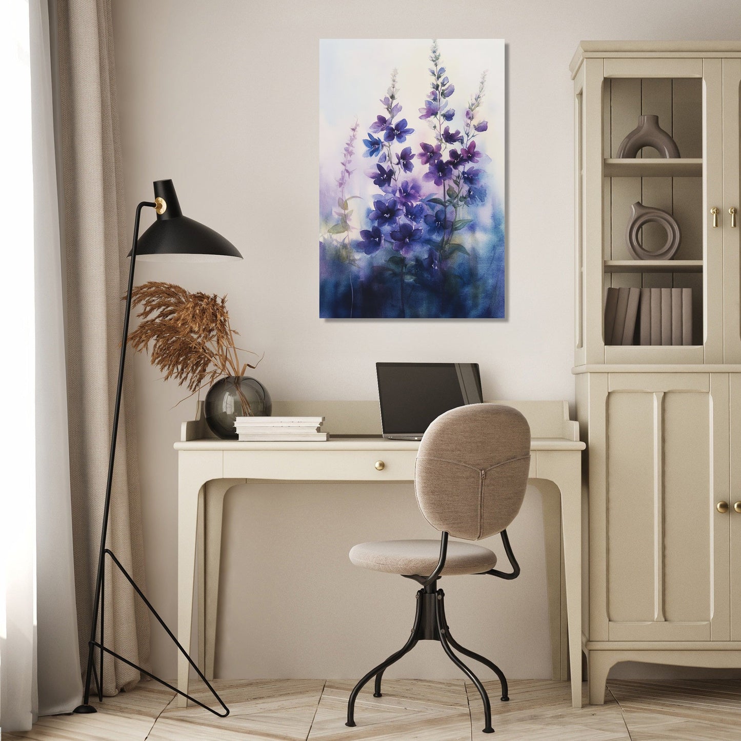 Indigo Lobelia Canvas