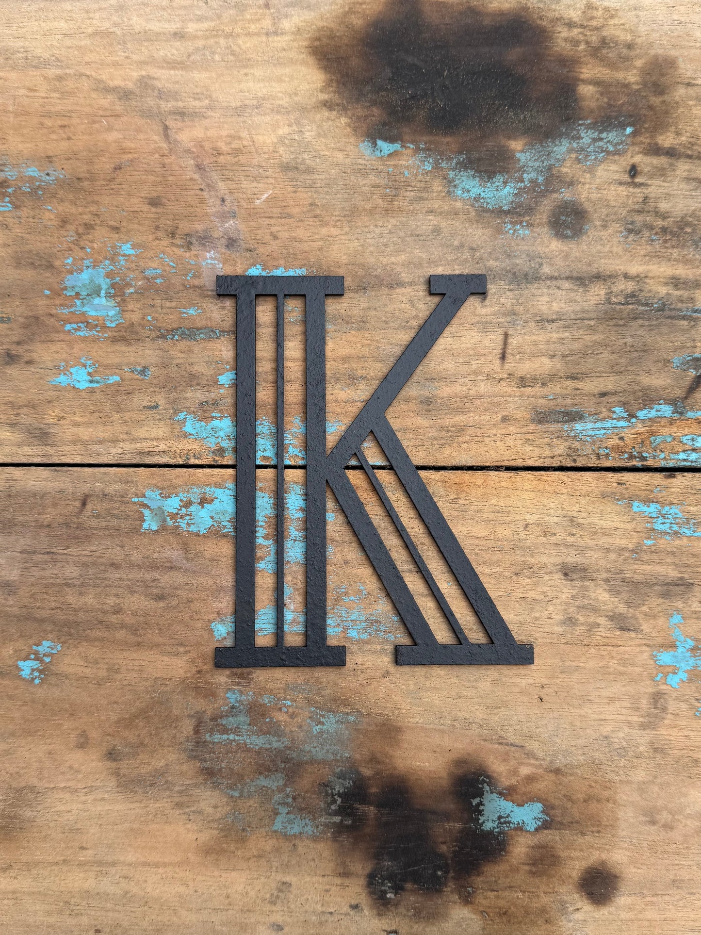 Black 5" or 12" Art Deco Metal Lettering A-Z 0-9