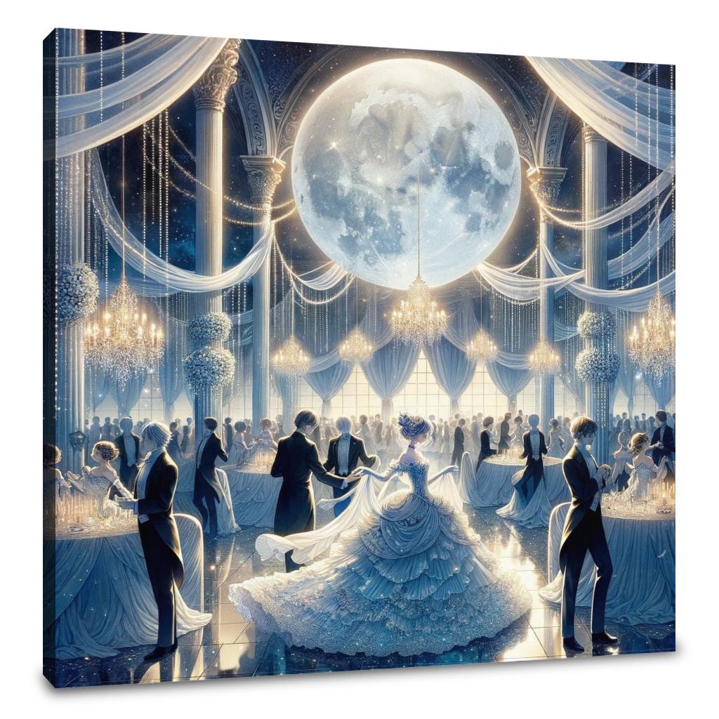 Moonlit Elegance Soiree Canvas