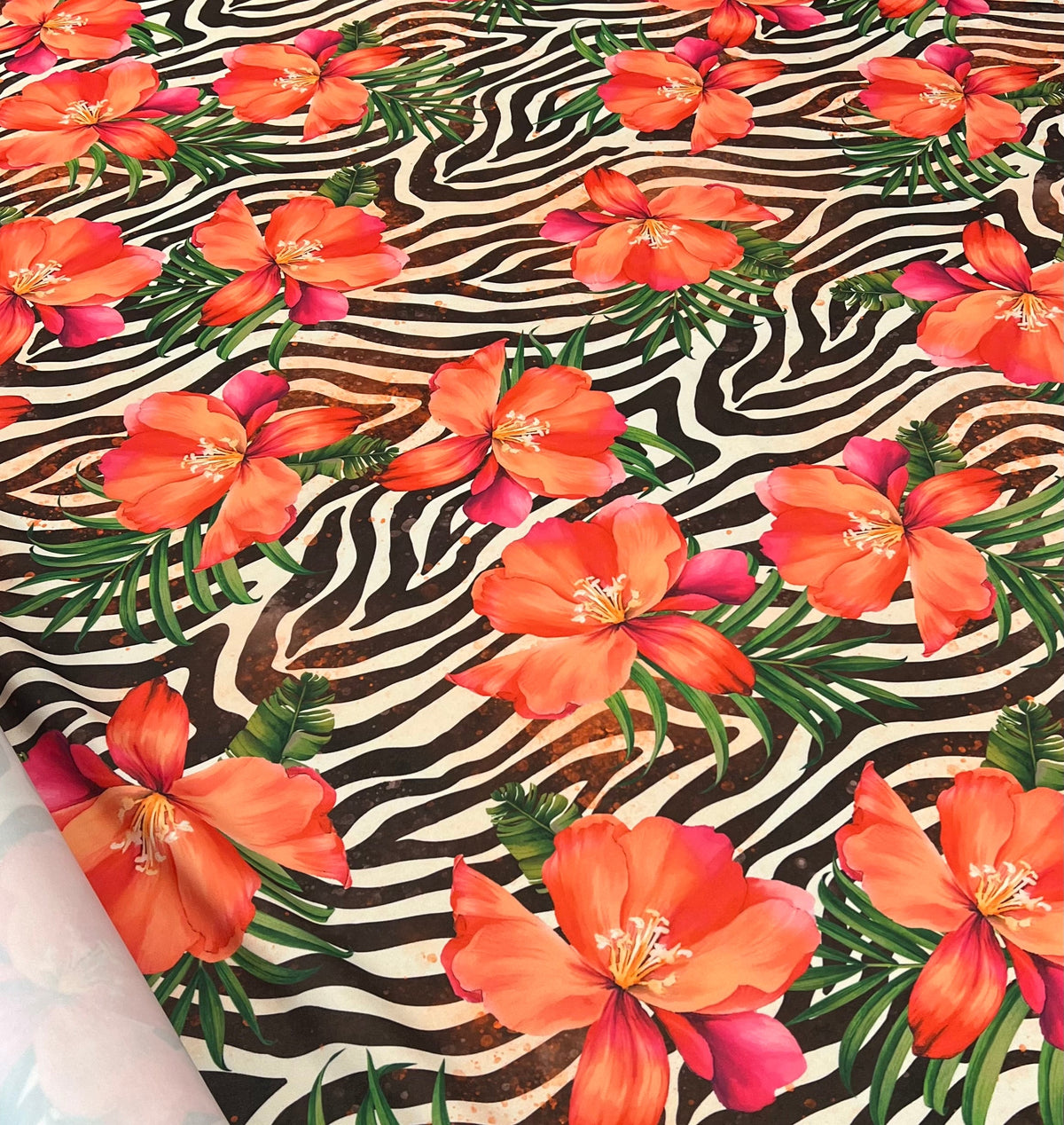 Floral Animal Printed Scuba Crepe Jersey Fabric 2 Way Stretch