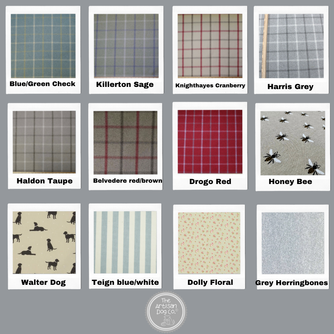 Handcrafted Toy Squeaky Dog Bone - choice of fabrics