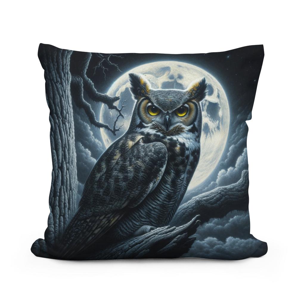 Midnight Gaze Cotton Cushion