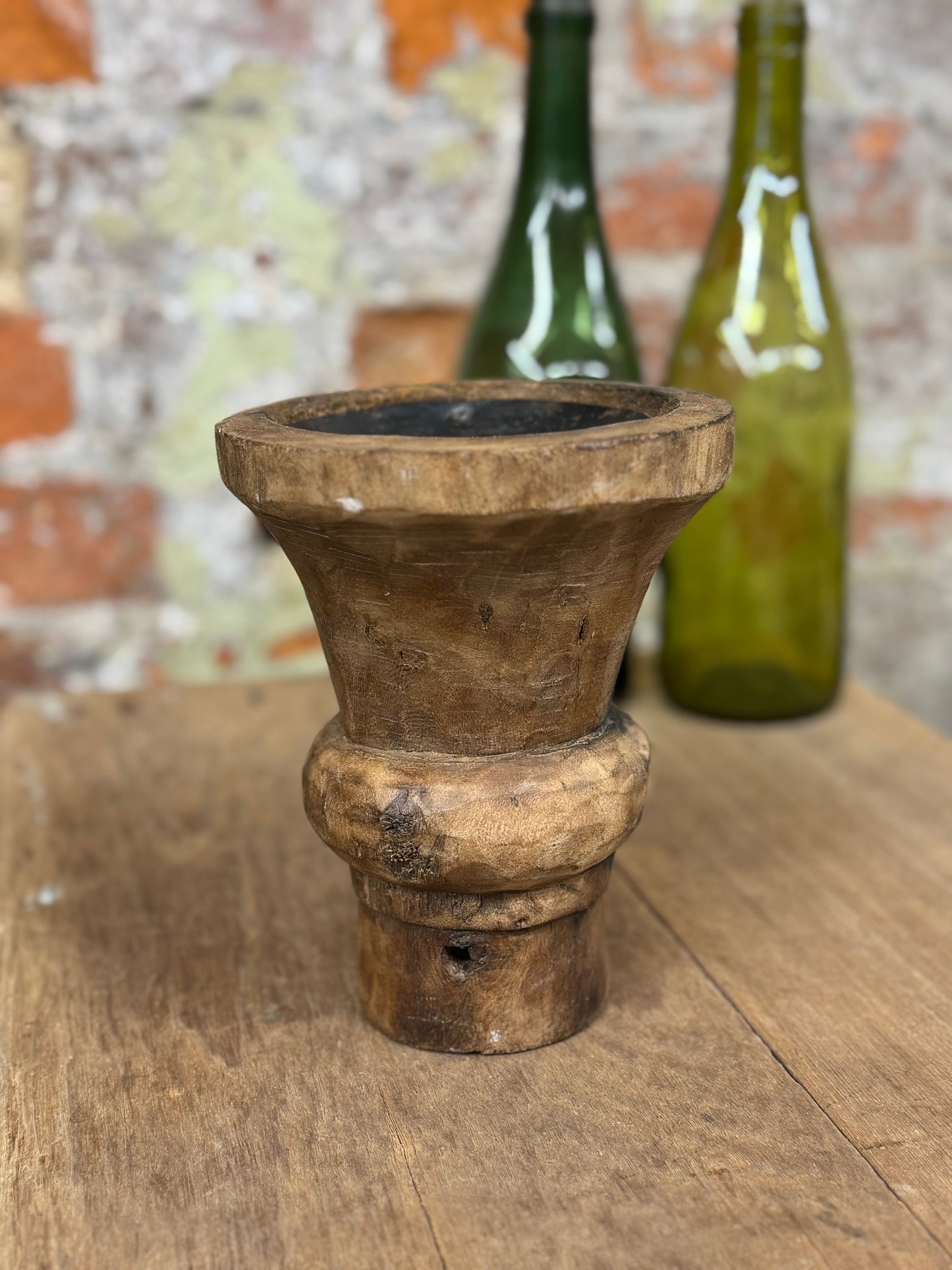 Rustic Wooden Candle Holder / Church Candle Stand / Reclaimed Farmhouse Decor QQ