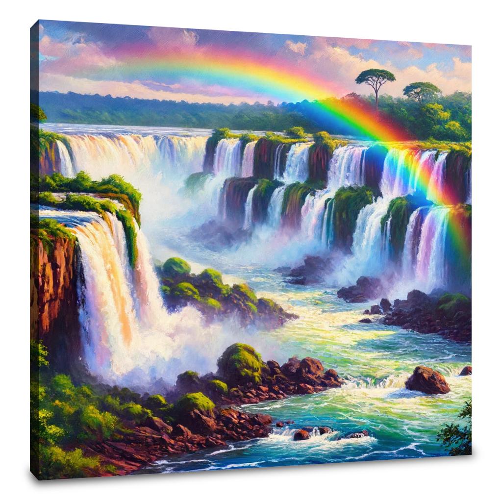 Rainbow Falls Canvas