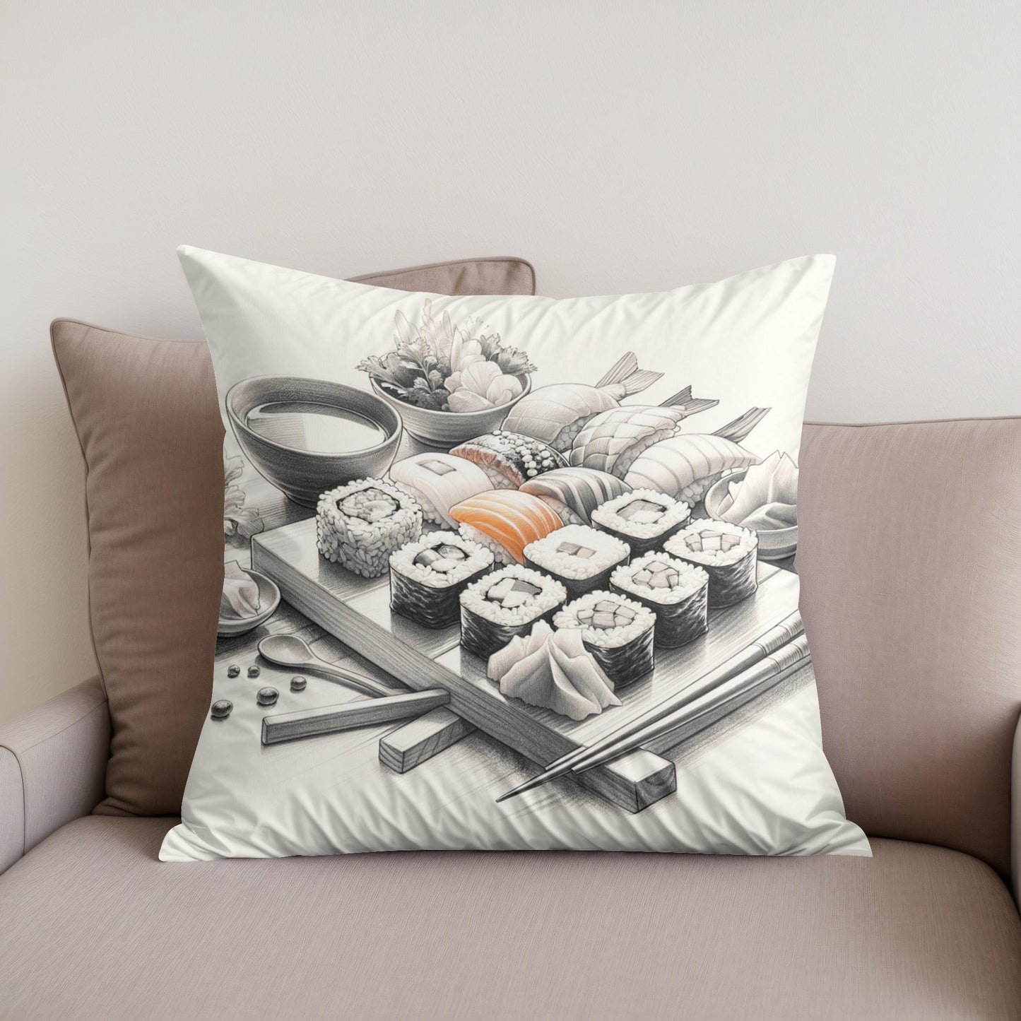 Sushi Zen Cotton Cushion