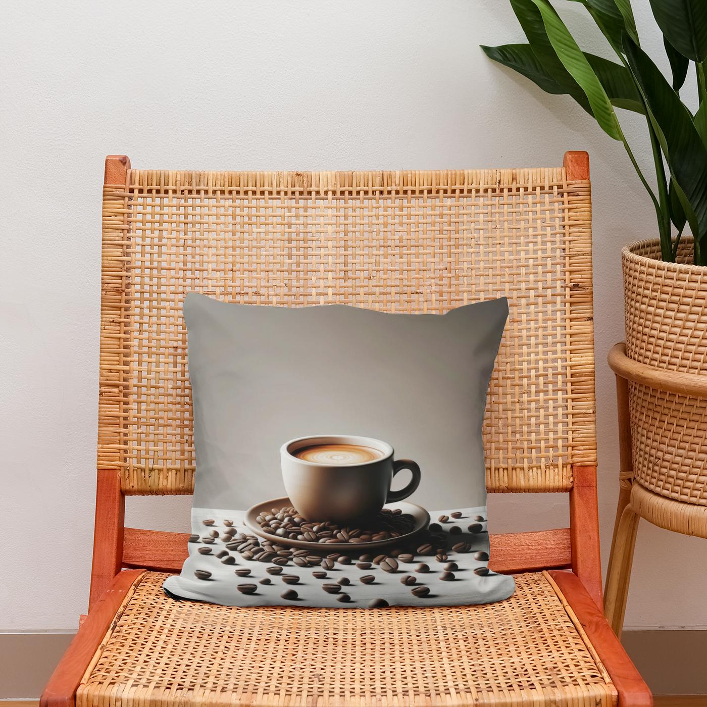 Espresso Essence Cotton Cushion