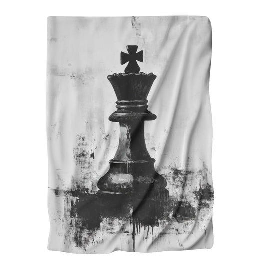 Chessboard Contemplation Blanket