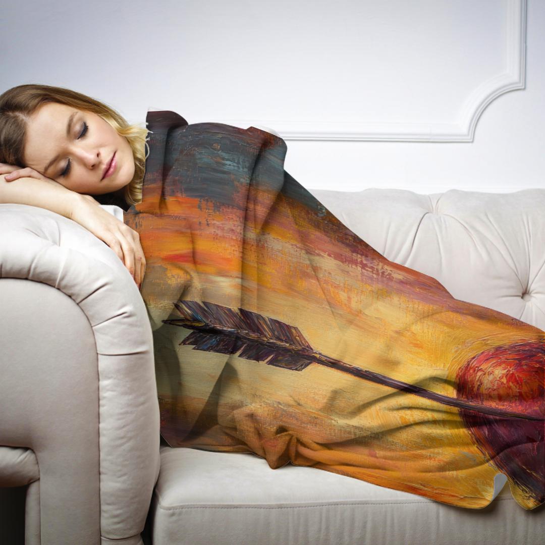 Heart and Arrow Blanket