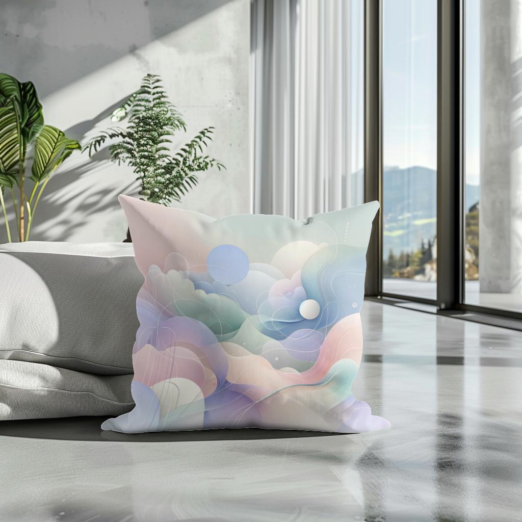 Serene Pastel Whisper Cotton Cushion