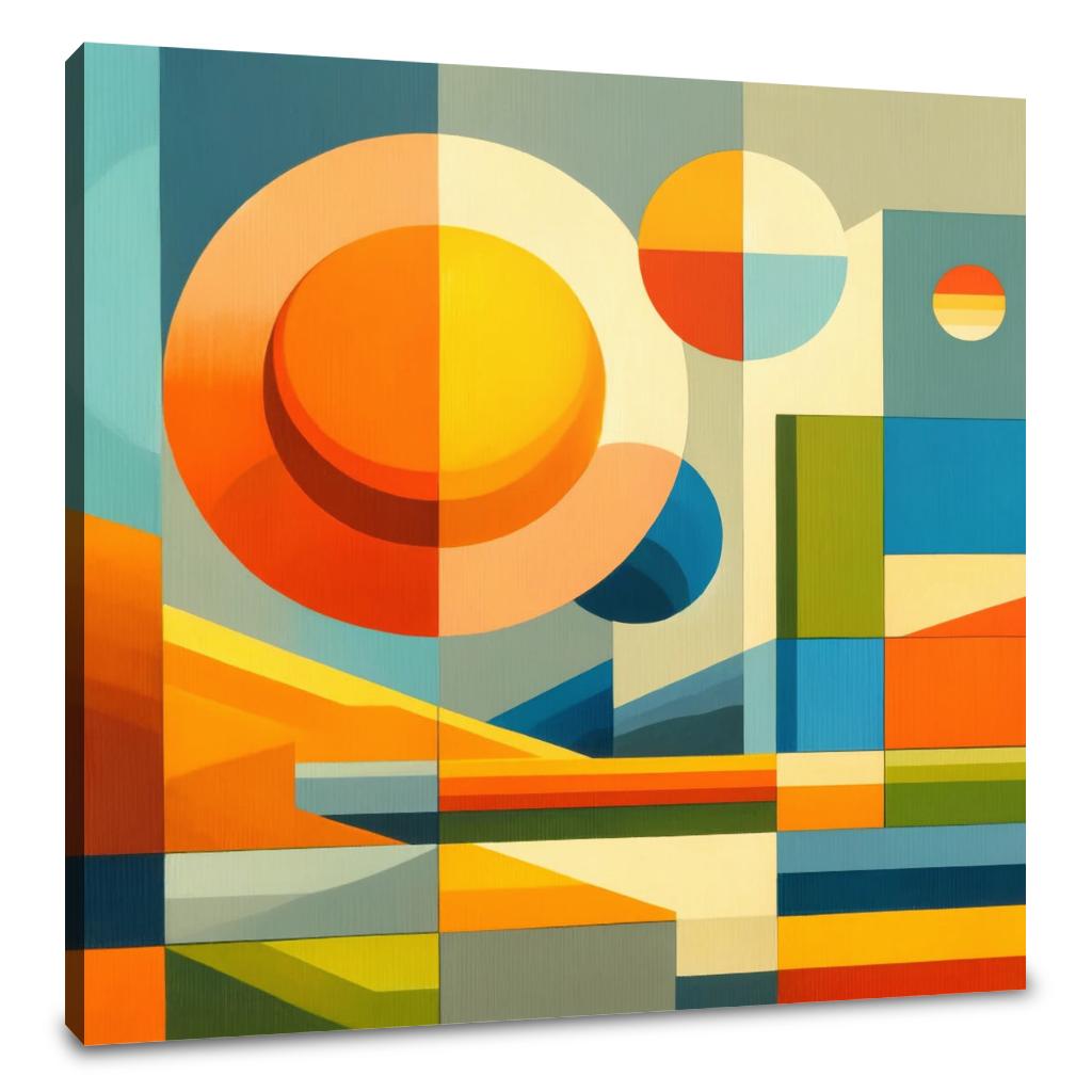 Geometric Nature Canvas