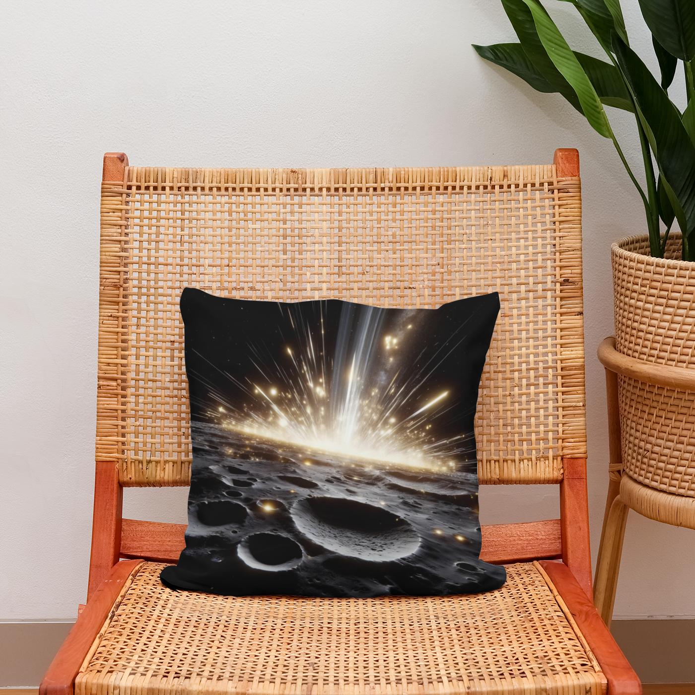 Mercury's Meteor Shower Spectacle Cotton Cushion