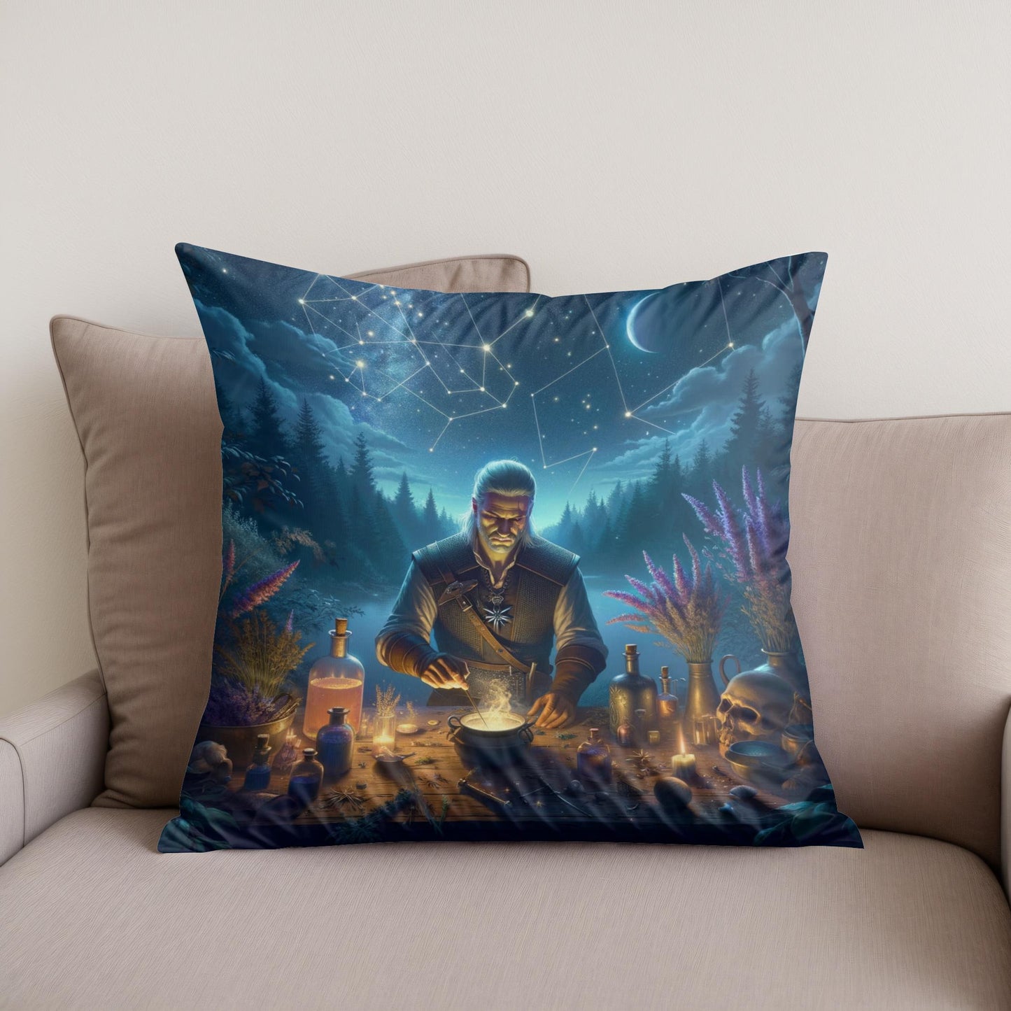 Alchemy Under Stars Cotton Cushion
