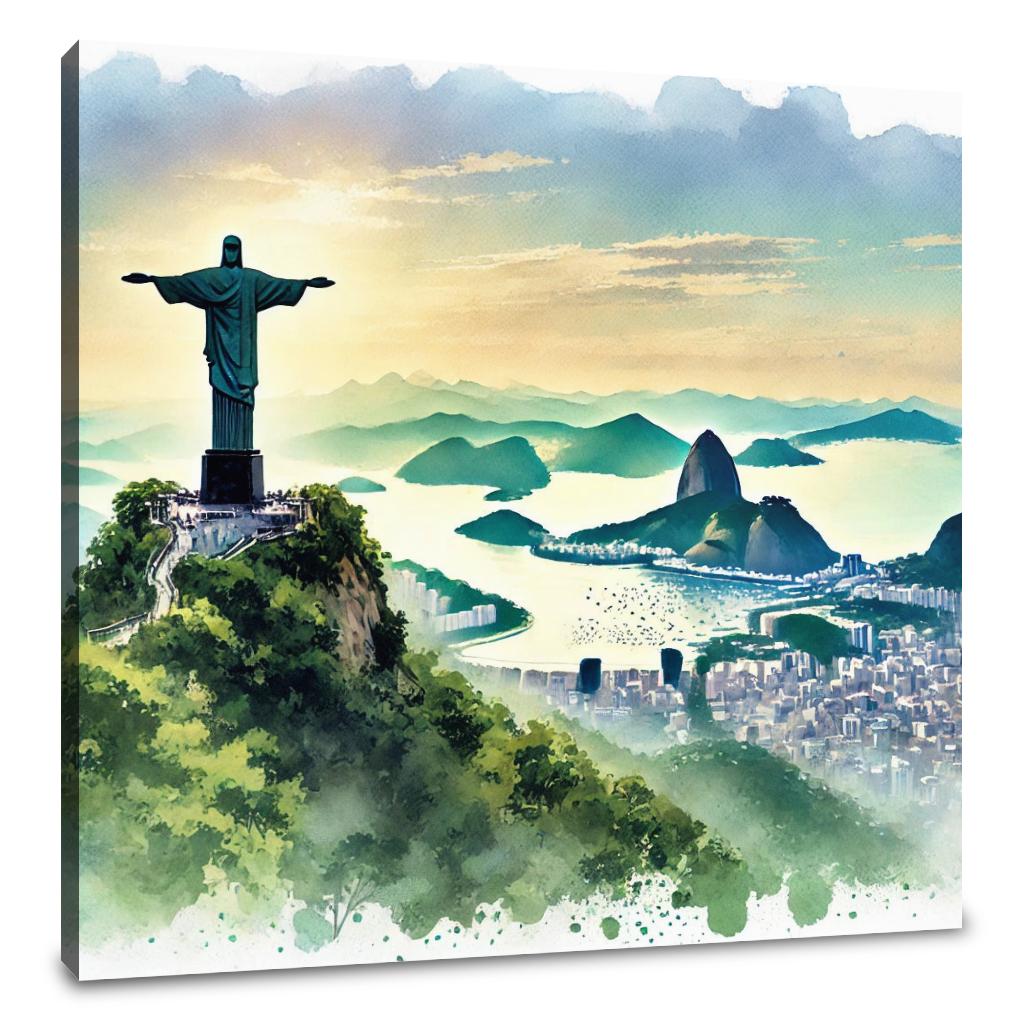 Rio Reverence Watercolour Canvas