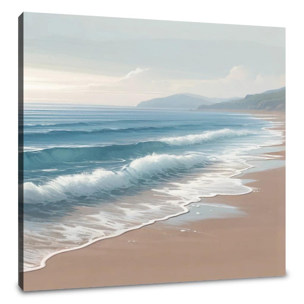 Serene Coastal Escape Canvas