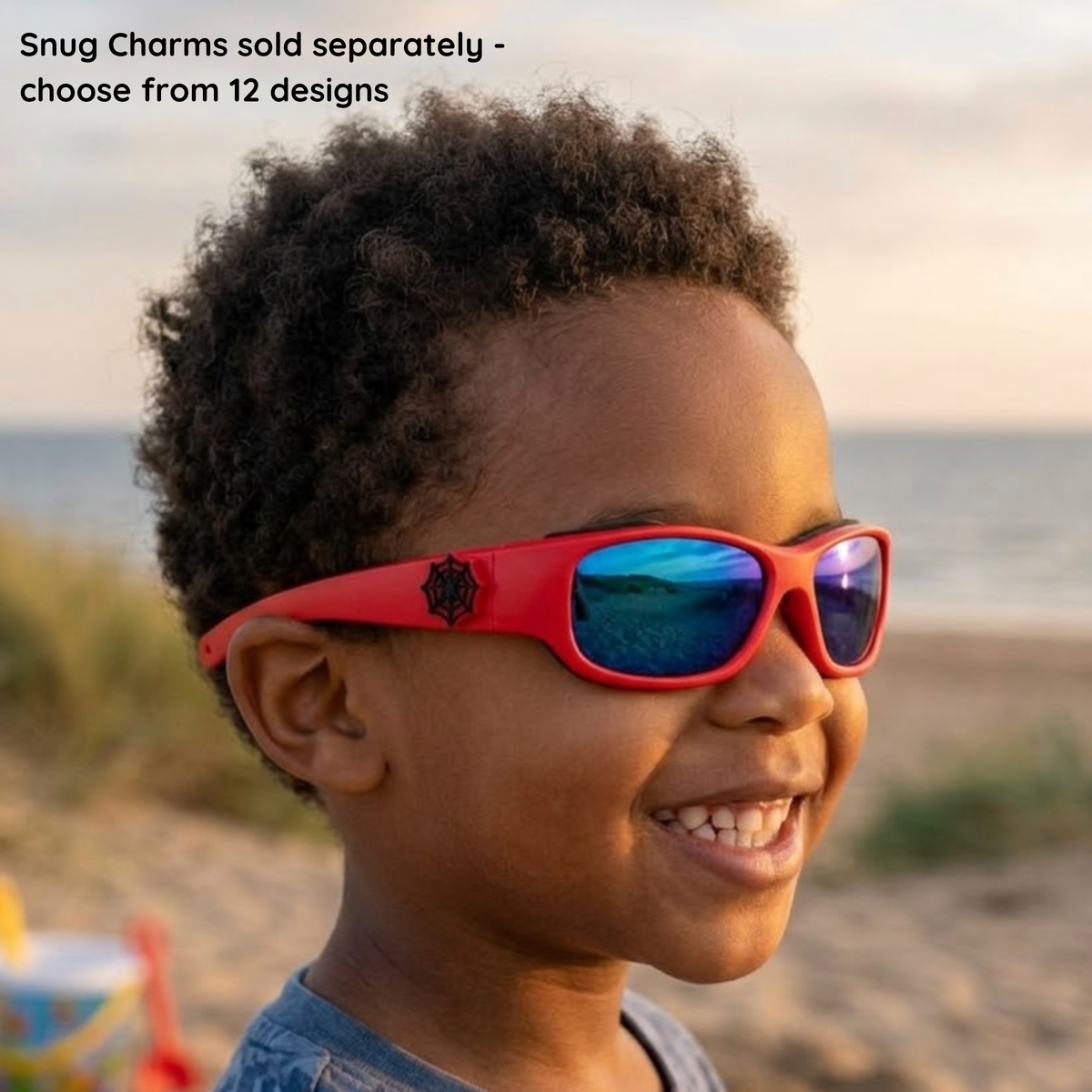 Red Kids Sunglasses| REVO Lens | Snug Fit | 3-5 Years