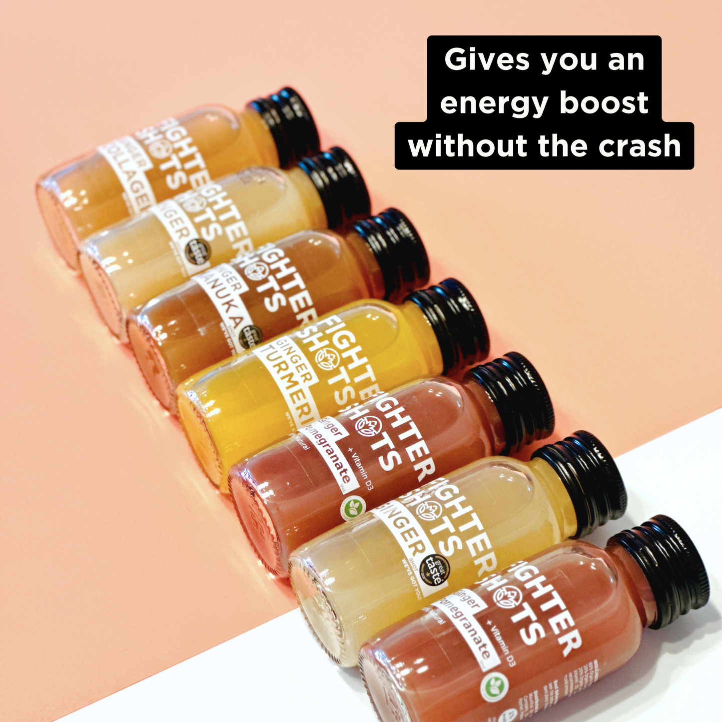 Ginger -  27g organic cold pressed ginger in every bottle, 12 x 60ml