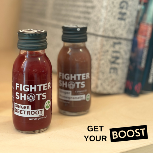 Fighter Shots 100% VEGAN Ginger + Beetroot, 12 x 60ml