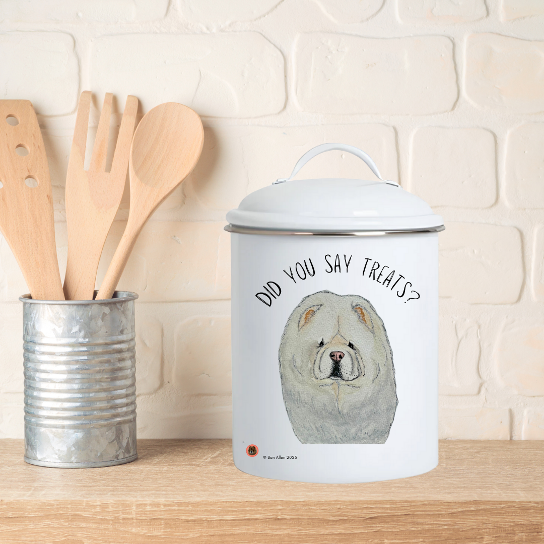 Chow Chow Treat Jar: Stylish Storage for Your Pup’s Snacks!