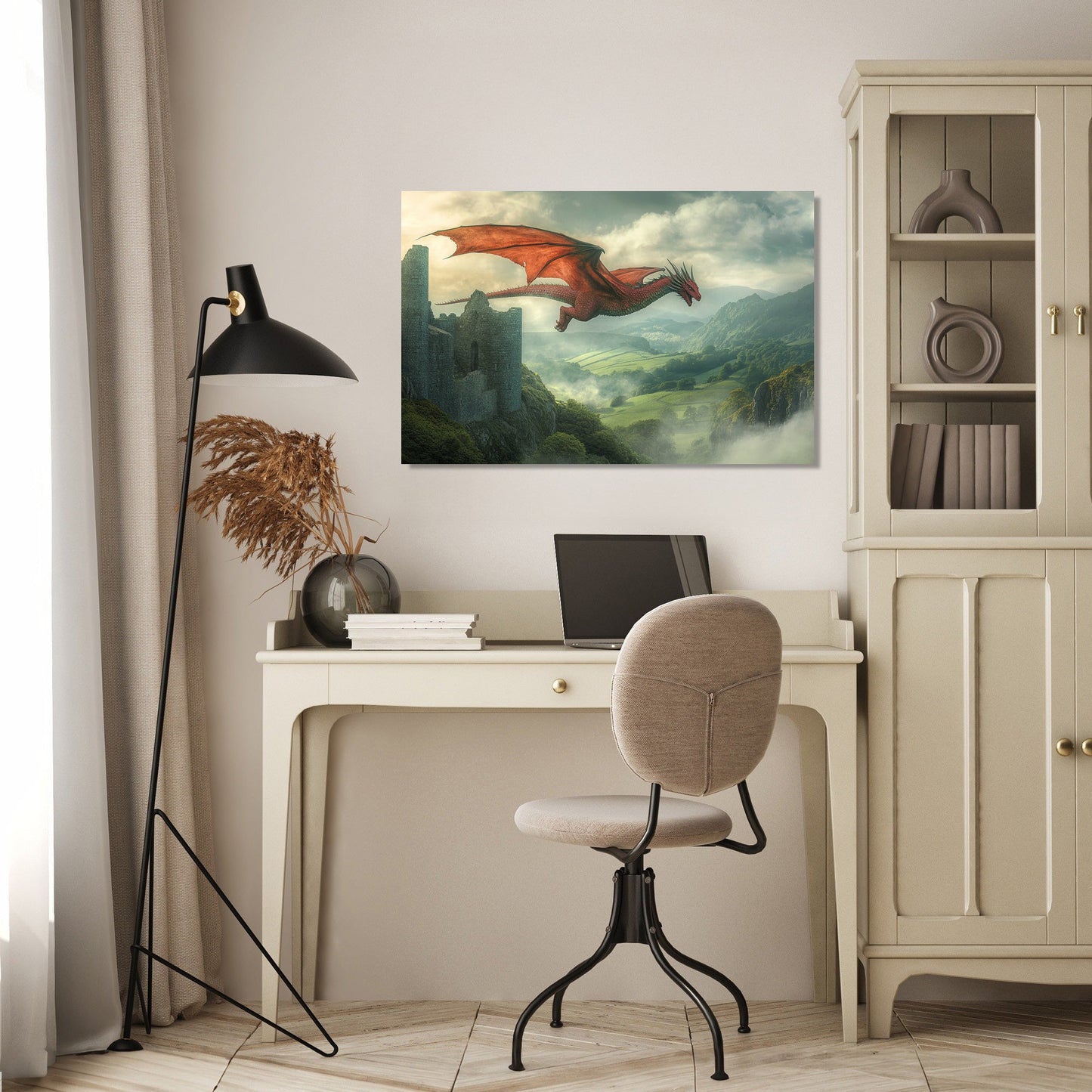 Welsh Dragon Serenity Canvas